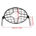 Keenso Motorcycle Headlight Cover High Hardness Mesh Protector For Grill Universal Fitment Daily Riding And Off-road Adventures