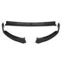Auto Dynasty 3pcs Matte Black Front Bumper Lip Splitter Chin Compatible With Mercedes C-class W205 19-20