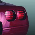 1991-1996 Corvette Tail Light Louver Set Black 