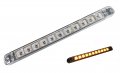 2 Sparkling Amber Led 17 Identification Light Bar Emergency Turn Signal For Truck Trailer Rv