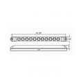 2 Sparkling Amber Led 17 Identification Light Bar Emergency Turn Signal For Truck Trailer Rv