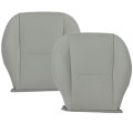 Front Driver And Passenger Bottom Replacement Perforated Seat Covers Gray Microfiber Leather For Subaru Forester 2014 2015 2016 