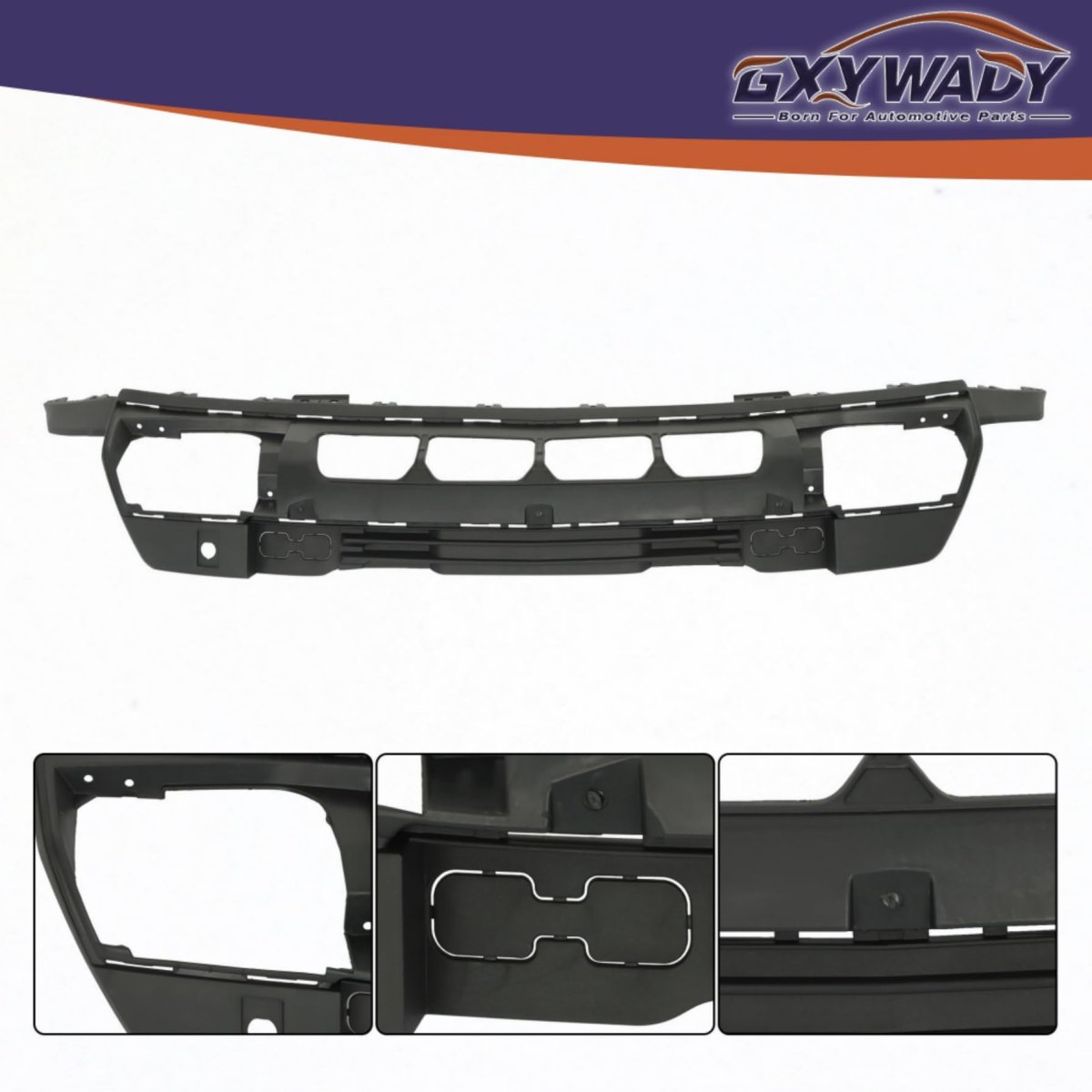 Primed Front Lower Bumper Cover Replacement For Silverado 1500 2022 2023 2024