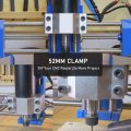 Hilitand Aluminum Cnc Spindle Motor Mount Bracket Clamp With Screws 52mm Diameter Silver