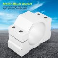 Hilitand Aluminum Cnc Spindle Motor Mount Bracket Clamp With Screws 52mm Diameter Silver