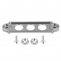 Qiilu Battery Bracket Car Racing Tie Down Hold Lock Anodized Fit For Honda Civic Crx 1988-2000 Silver