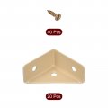 Uxcell 20pcs Angle Corner Brackets 38mm X Cold Rolled Steel Braces Joining Support With Screws For Desk Bed Edge Khaki