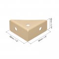 Uxcell 20pcs Angle Corner Brackets 38mm X Cold Rolled Steel Braces Joining Support With Screws For Desk Bed Edge Khaki
