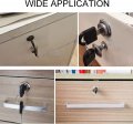 Aicosineg Drawer Cabinet Lock Cylinder Diameter Zinc Alloy Keyed Alike Cupboard Desks Showcase Lock 6pcs