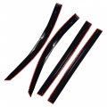 Labwork Black 4 Pieces Window Visors Shade Sun Rain Wind Guards Cover Replacement For 2004-2009 Toyota Sienna