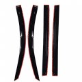 Labwork Black 4 Pieces Window Visors Shade Sun Rain Wind Guards Cover Replacement For 2004-2009 Toyota Sienna
