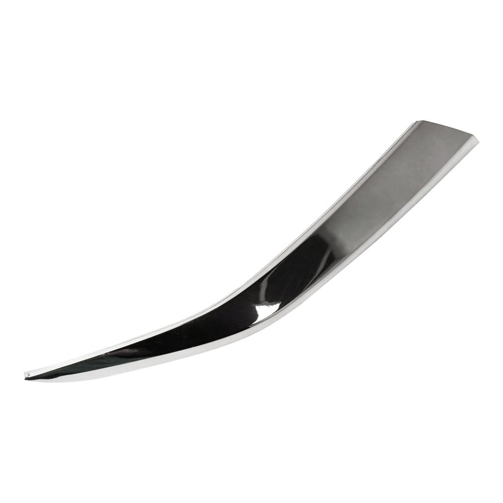Front Bumper Cover Molding For Hyundai Santa Fe 2019 2020 Passenger Side Upper Abs Plastic Dark Satin Chrome Replaces Hy1047115