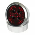 Eling 85mm Auto Motorcycle 4in1 Multi-function Gauge Oil Pressure 0-150psi Water Temperature 100-250a Fuel Level Voltmeter 12v