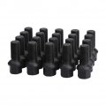 Dynofit 14x1 5 28mm Shank Lug Bolts 20pcs Solid Black Ball Seat 48mm Tall Stock Factory Studs For A1 A2 A3 A4 A5 A6 A7 A8 S1 S2 