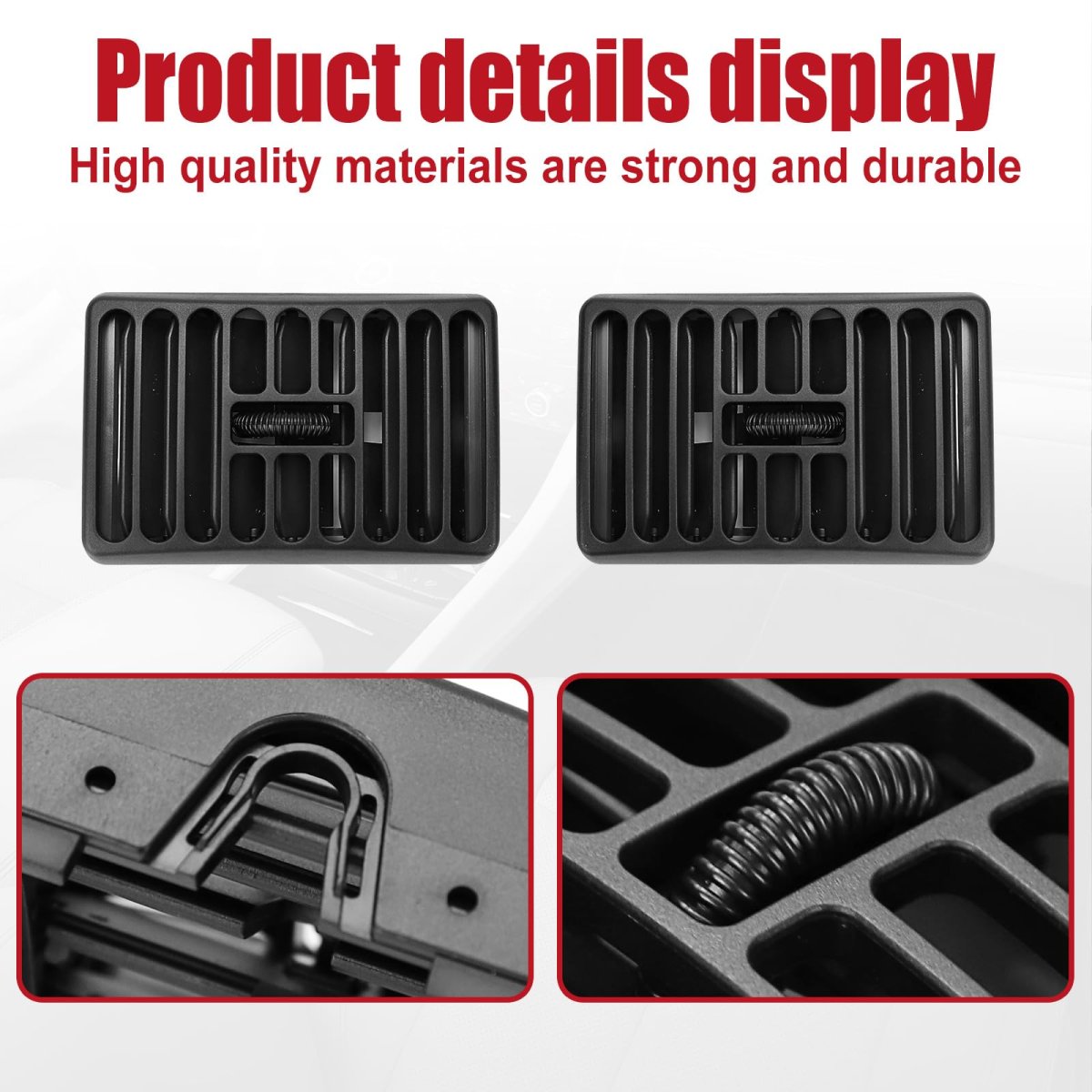 Pair Front Side Console Dash Air Vent Louver For Jeep Wrangler Tj 1997 2006 And Cherokee Xj 2001 Replace 5dp54taz 5dp55taz Ac