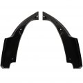 Ocpty 2pcs Plastic Car Rear Bumper Canard Splitter Diffuser Valence Lower Spoiler Lip Fit For 2016-2019 Honda Civic 4 Door