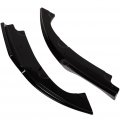 Ocpty 2pcs Plastic Car Rear Bumper Canard Splitter Diffuser Valence Lower Spoiler Lip Fit For 2016-2019 Honda Civic 4 Door