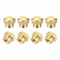 Brass Knurled Thumb Nuts M3x0 5mm Round Stepped Knobs Fasteners For 3d Printer Electronic Equipment 8pcs 