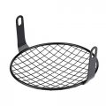 Terisass Helmet Cafe Racer Headlight Cover Iron Motorcycle Round Guard Grille Kit 6 5 Inch Motorbike Headlamp Protector Mask
