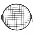Terisass Helmet Cafe Racer Headlight Cover Iron Motorcycle Round Guard Grille Kit 6 5 Inch Motorbike Headlamp Protector Mask 