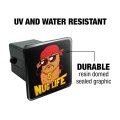 Nug Life Chicken Nugget Funny Humor Tow Trailer Hitch Cover Plug Insert For 2 In Receivers Black Abs Plastic With Uv Resistant