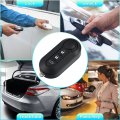 X Autohaux 3 Button Replacement Key Fob Caseless Entry Remote Key Shell For Fiat 500 2007-2020 500x 500l