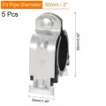 Uxcell Rubber Cushion Strut Clamp 5pcs 2 Cushioned Rigid Steel Pipe For Mounting Pex Tubing To Channels