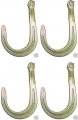 Ba Products Set Of 4 N711-10cl-x4 8 Clevis J Hook Short For Chain Wrecker Tow Truck Rollback 