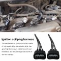 Pack Of 4 Ignition Coil Female Connector Plug Harness Pigtail Replace 2azfe1zzfe For 2009 2010 Corolla L4 2 4l
