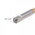 Uxcell Spiral Point Plug Threading Tap M5 X 0 8 Ground Threads H2 3 Flutes High Speed Steel Hss 6542 Titanium Coated Metric