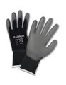 Radnor Large Gray Premium Polyurethane Palm Coated Work Gloves With 15 Gauge Nylon Liner 