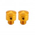 Motorcycle Rearview Mirror Hole Plug Adapter Bolts Screws M10 X 1 25 Thread Cnc-machined 6061 Aluminum Universal Gold