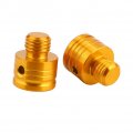 Motorcycle Rearview Mirror Hole Plug Adapter Bolts Screws M10 X 1 25 Thread Cnc-machined 6061 Aluminum Universal Gold