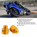 Motorcycle Rearview Mirror Hole Plug Adapter Bolts Screws M10 X 1 25 Thread Cnc-machined 6061 Aluminum Universal Gold