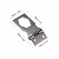 Uxcell 2 5 Inch Keyed Hasp Locks Zinc Alloy Twist Knob Locking With Screws For Door Cabinet Alike Black 2pcs