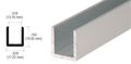 Crl Brushed Nickel 1 2 Fixed Panel Shower Door Deep-u Channel 12 Ft Long 