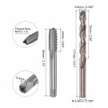 Uxcell Tap Bit Sets M10 X 1 5 H2 Straight Flute Machine Thread Milling 8 5mm M35 Cobalt High Speed Steel Hss-co Twist Drill
