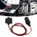 Tissting Obd2 Cigarette Lighter Socket Adapter 16pin T Head Female Connector Power Cable For Cars With Obd