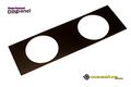 Massive Dinpanel Gauge Command Mounting Panel Low Glare Black 