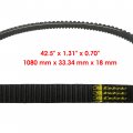 Caltric Cvt Drive Belt Compatible With Polaris Pro Rmk 850 2019 2020