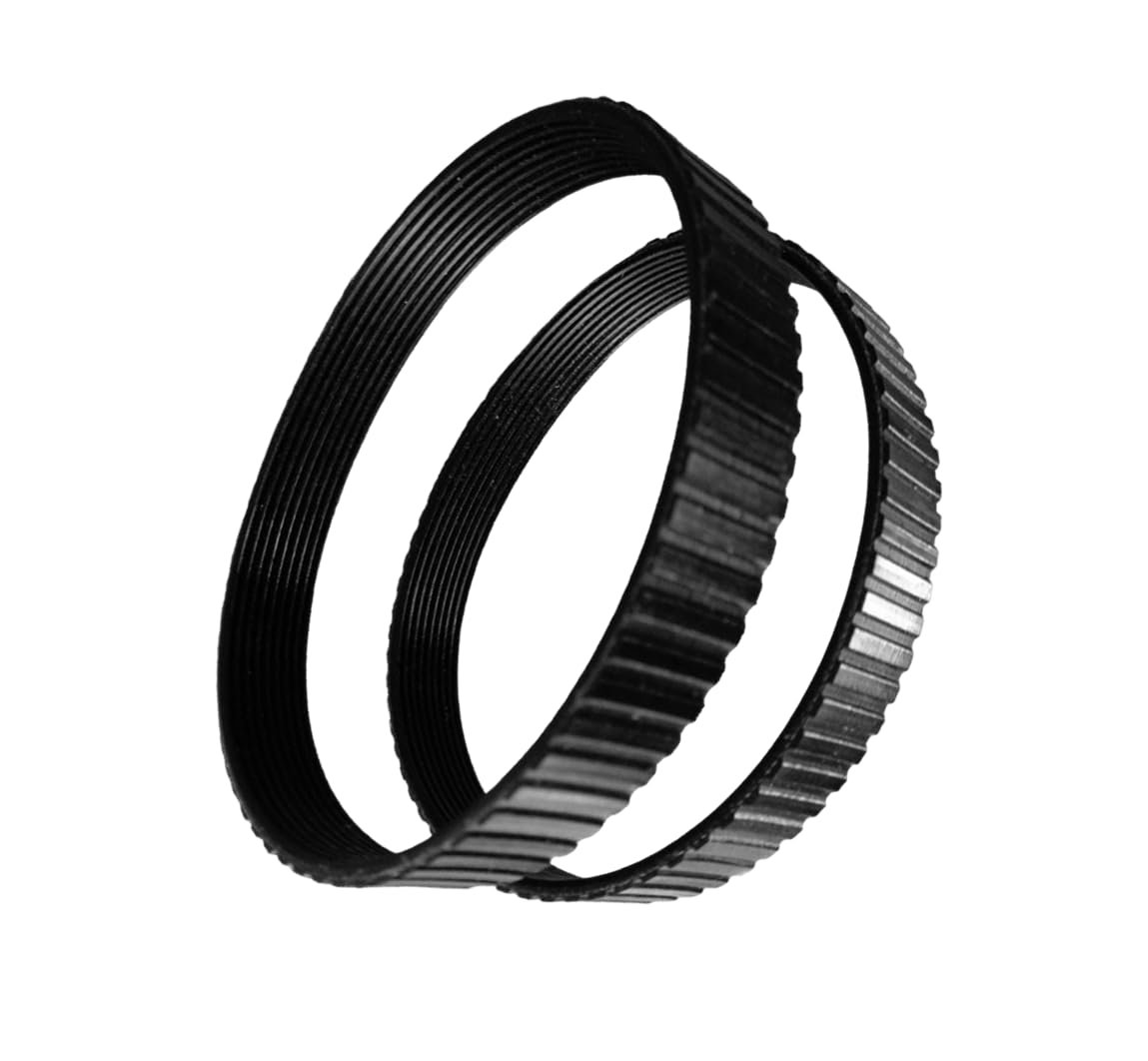 Drive Belt Set Of 2 Fits 106h 9 Rib Polyurethane High Strength Rubber Replacement Ribbed