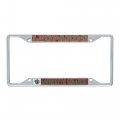 Lafayette College Leopards License Plate Frame Officially Licensed Zinc Alloy Metal Car Tag Holder 6 25 X 12 In For Us And 