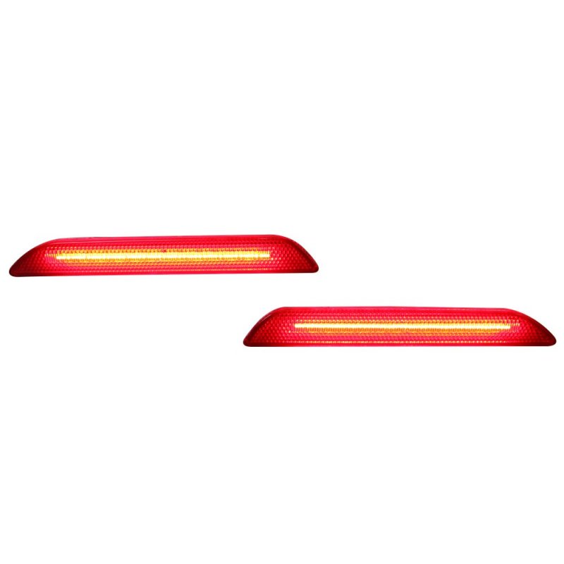 Lights For 2015-2017 Ford Mustang Rear Red Side Marker Reflectors Pairs By Ikon Motorsports 2016