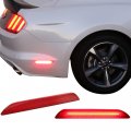 Lights For 2015-2017 Ford Mustang Rear Red Side Marker Reflectors Pairs By Ikon Motorsports 2016