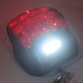 Smoked Layback Led Taillight Brake Light For H-d Softail Electra Dyna Sportster P N Mt450-002-sk 