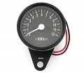 Mini Mechanical Motorcycle Tachometer Tach 12k Rpm Black 1 4 Led