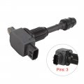 Uxcell Auto Parts Ignition Coil 22448-ax001 Repair Replacement Black For Nissan March Micra Note