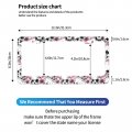Foruidea Sugar Skull Skeleton Flower Pink Matte Aluminum License Plate Frame With Black Screw Capsi 2pcs 2 Holes Licensess