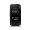 Ch4x4 Rocker Switch For Toyota Land Cruiser 76 Series Off-road Lights Symbol White Led