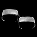 02-09 Dodge Ram 2500 3500 2pc Chrome Abs Towing Mirror Cover No Arm Only 